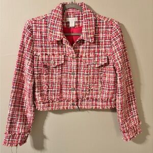 House of Harlow 1960 multi color Tweed Blazer